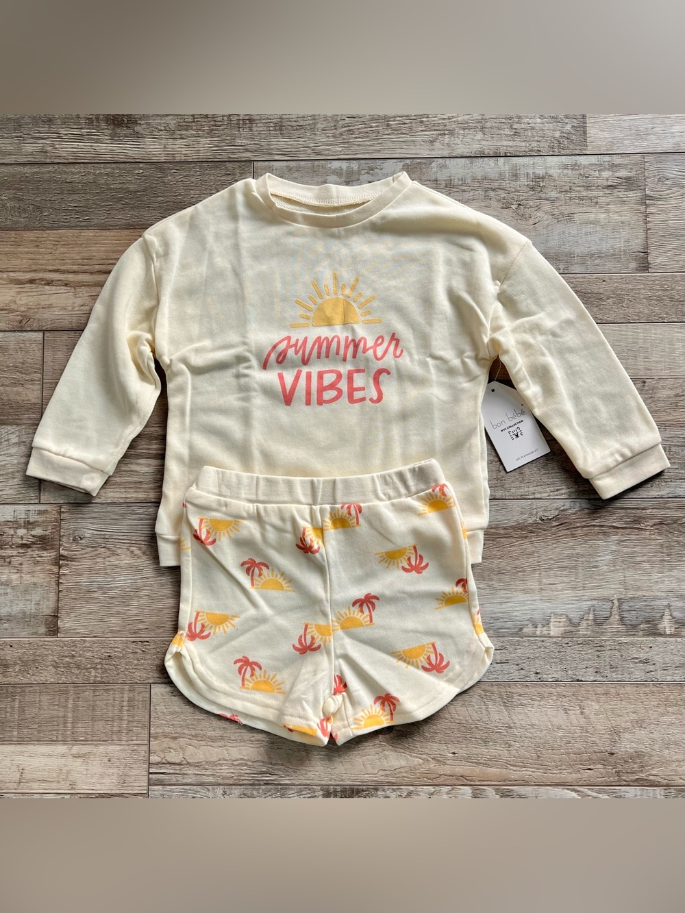 NWT Bon Bebe Summer Vibes Outfit Size 3T
